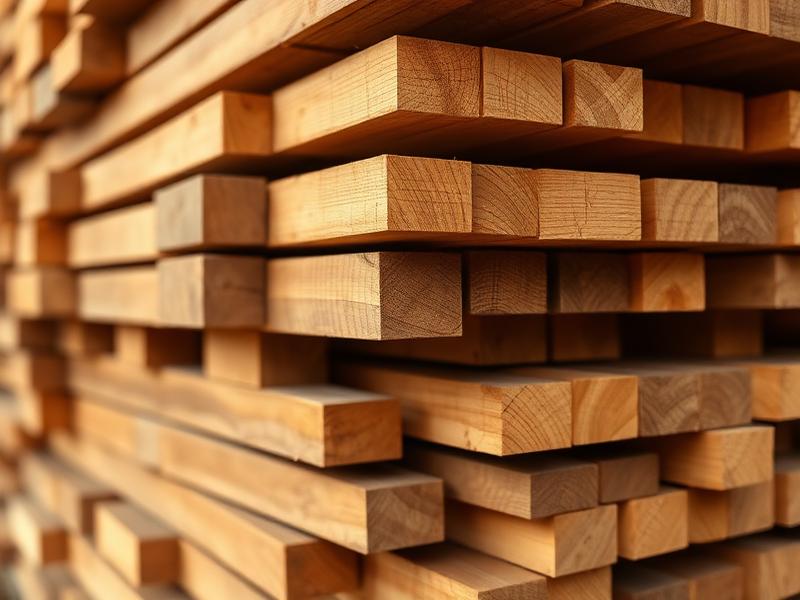 Structural pine timber
